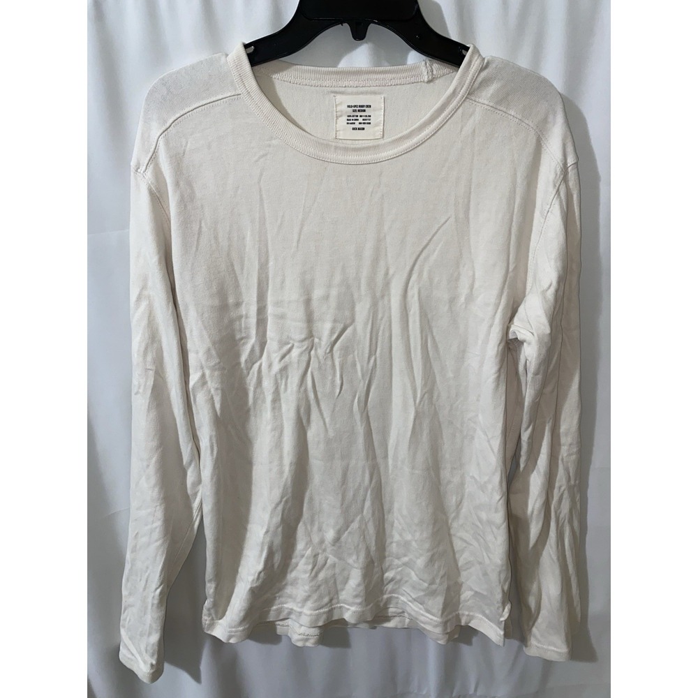 Buck Mason Field Spec Rugby Crew Neck Shirt Mens Medium Long Sleeve